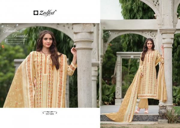 Zulfat Nazrana Vol 3 Cotton Designer Dress Material Collection